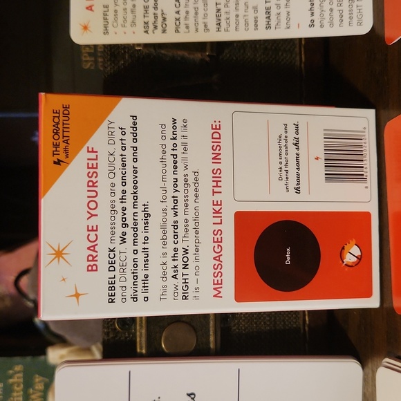 New TRAVEL Size REBEL DECK THE ORACLE WITH ATTITUDE -60 CARDS w/ brief details - Picture 8 of 9